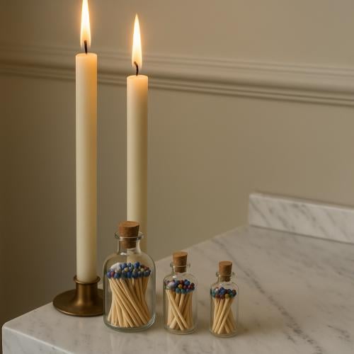 زجاجة كبريت ملون عصرية