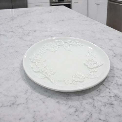 صحن تقديم سيراميك بنقشة مميزة