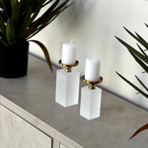 حامل شمع ثلجي