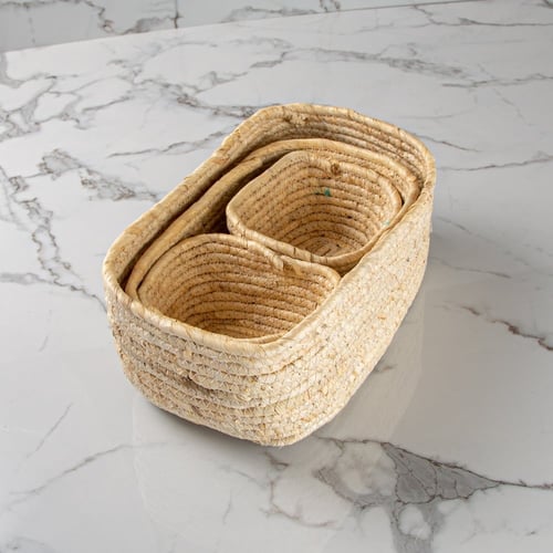 طقم سلال من الخزف