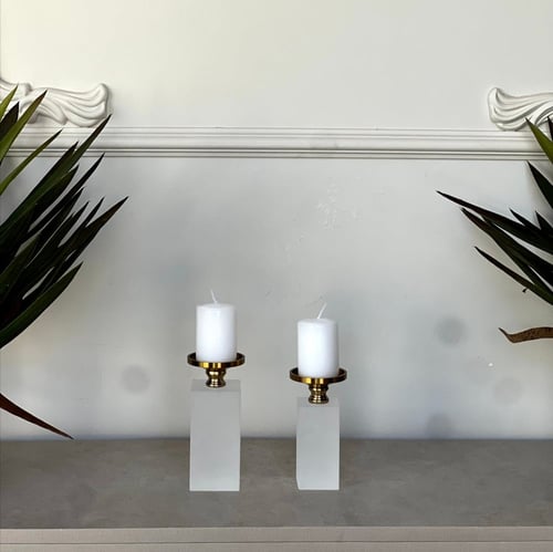 حامل شمع ثلجي