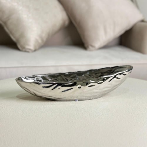 تقديمة سيراميك فضي