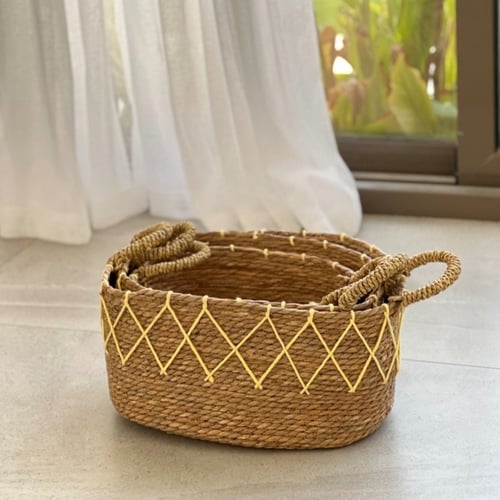 سلة خزف طبيعي