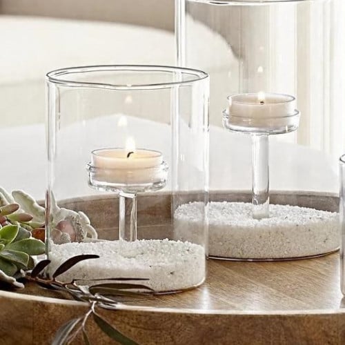 شمعدان زجاجي