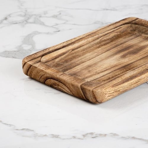 صينية تقديم خشب طبيعي