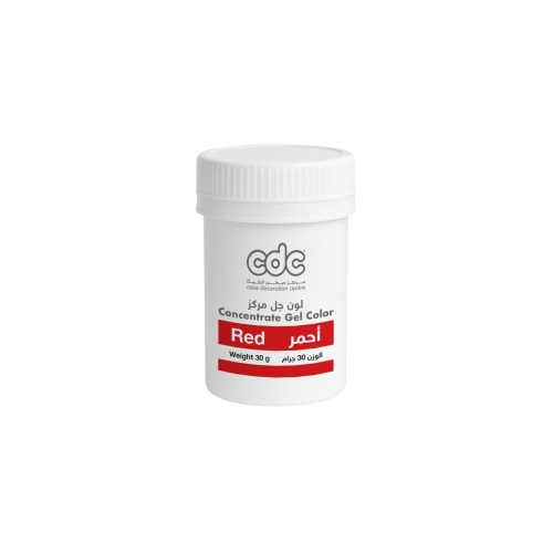 لون جل مركز أحمر 30 جرام
