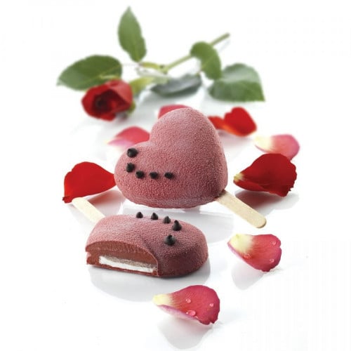 قالب ايسكريم سيليكون SET HEART