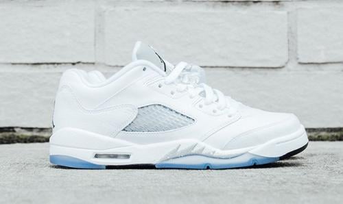 Air Jordan 5 Retro Low GS 'White Grey'