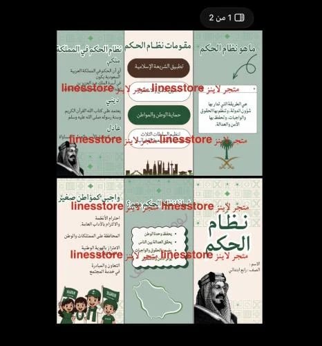 ملف مطوية نظام الحكم ( وطنيه )