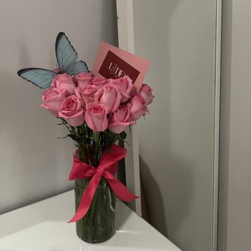 فازا ورد طبيعي (وردي )