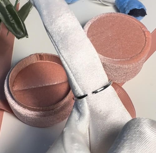 خاتم قلب ازرق