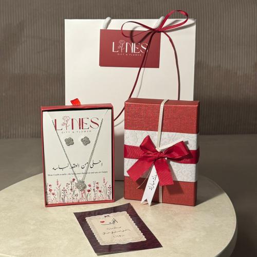 طقم ( فان كليف البراق ) فضي