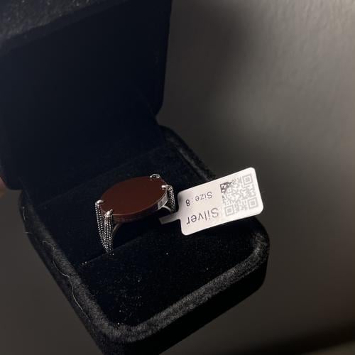 خاتم فضة بني عيار 925