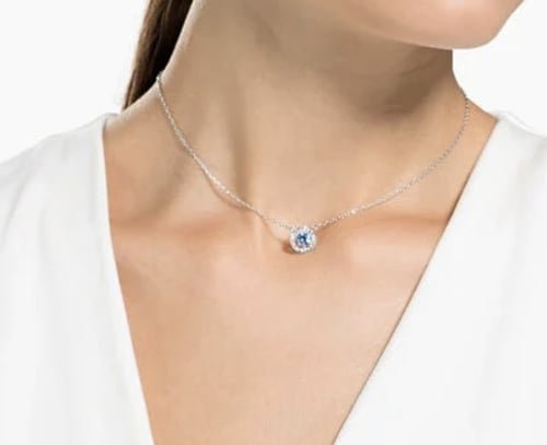 سلسلة سوارفسكي ( فص الازرق )