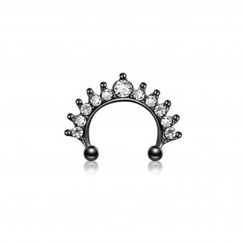 حلق طبي بدون خرم اسود - Piercing