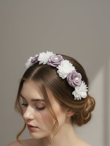 طوق ورد باللؤلؤ