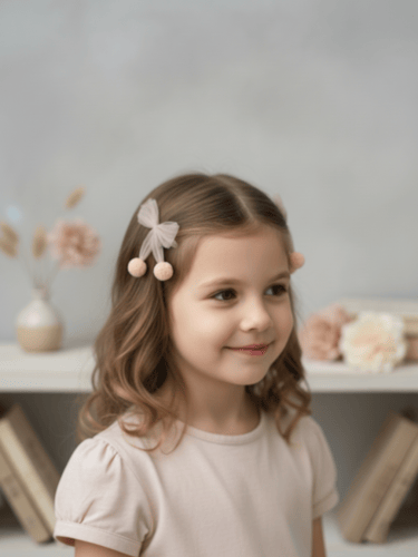 زوج من مشابك الشعر بألوان متعددة