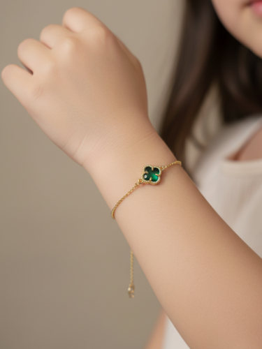 للأطفال اسورة زهرة الحظ أخضر