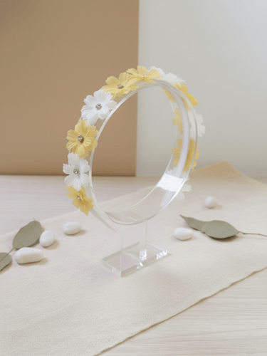 طوق ورد مصمم يدويا نحيف