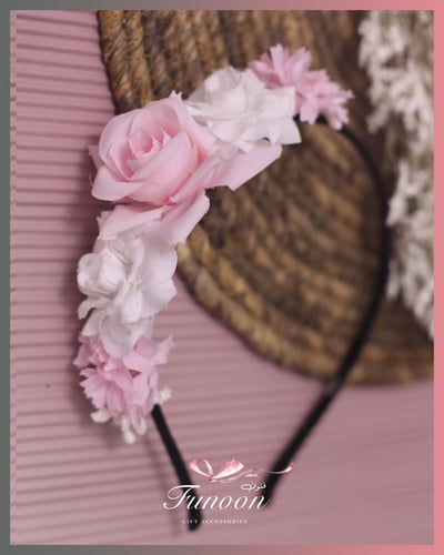 مجموعة أطواق شعر بتصميم راقي من ورد الاصطناعي