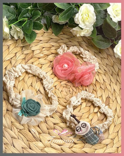 مجموعة ربطات شعر بتصميم وألوان مختلفة