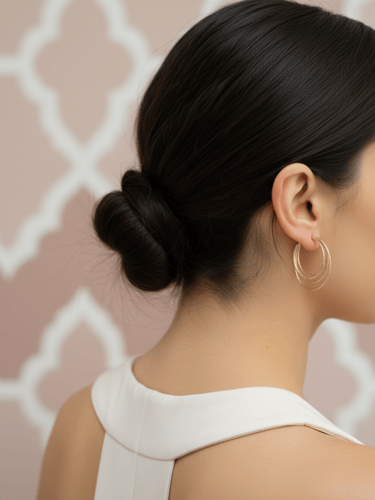 اقراط دبوس تصميم الحلقات العشوائية