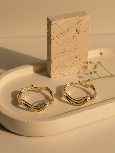 اقراط حلقية بشكل عشوائي