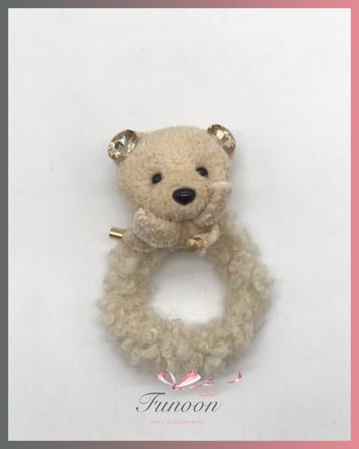 ربطة شعر رأس دبدوب أذن مرصعة بالكريستال