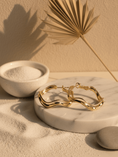 اقراط حلقية بشكل عشوائي