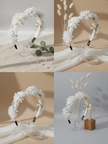 طوق ورد بشريطة الأورجنزا