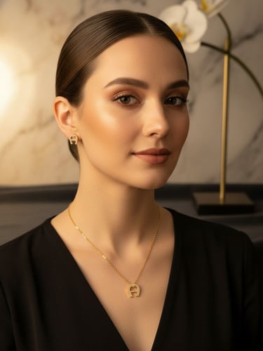 طقم بسيط ذهبي