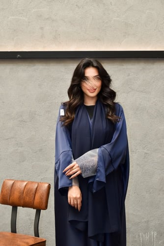 Navy blue abaya