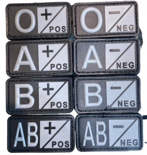 شعار فصيلة دم PVC 3D