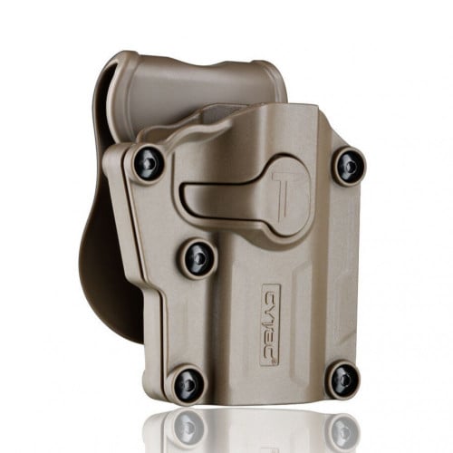 جراب خصر عالمي بيج مع أمان جانبي Mega-Fit Holster