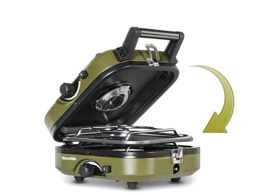 موقد غاز قابل للطي ذو شعلتين