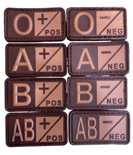 شعار فصيلة دم PVC 3D