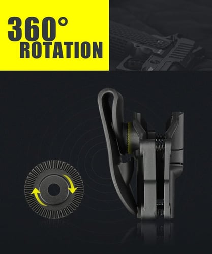 جراب خصر عالمي بيج مع أمان جانبي Mega-Fit Holster