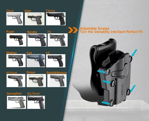 جراب خصر عالمي للأسلحة الصغيرة Compact Holster