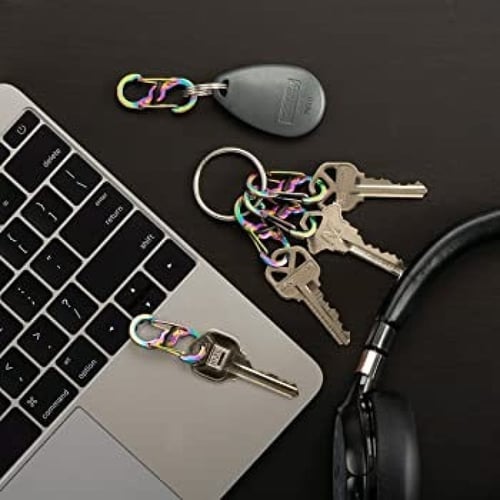 حلقة ثنائية S-Biner مع القفل من الصلب رقم 1 قطعتين...