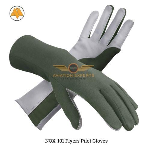 قفاز NOMEX طيارين زيتي