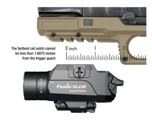 كشاف و ليزر مسدس فينكس GL23R