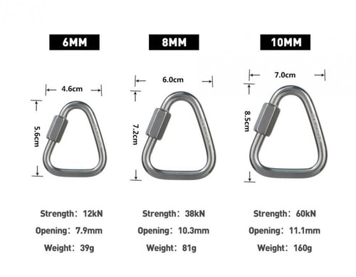 هوك ثلاثي لحبال تسلق