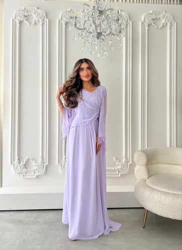 فستان بنفسجي شك لولو