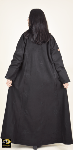 عبايه جوخ تطريز اسود