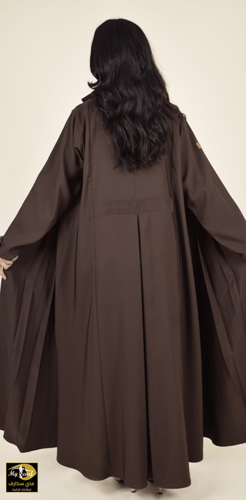 طقم عباية للسفر والدوام من 4 قطع لون بني كسرة بالخ...