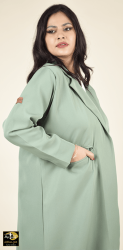 طقم سفر من اربعة قطع لون تيفاني مع جيب وازرار