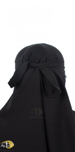 نقاب ماي سكارف طويل 2مغاط ربطة عريض