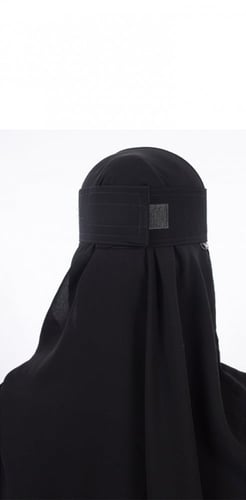 نقاب ماي سكارف طويل 2 مغاط مع لاصق