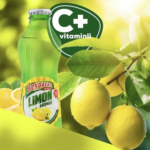 مياه غازية معدنية Beypazarı بطعم الليمون 200ml