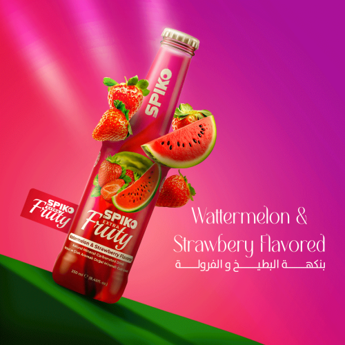 مشروب غازي بنكهة البطيخ والفراولة spiko - تركية مس...